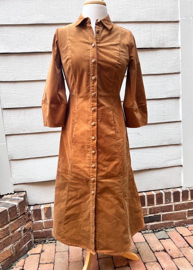 Beth Pinwale Cord Midi Dress