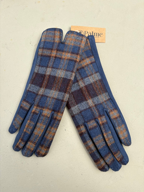 Checks and Suede Glove - 2 Colors