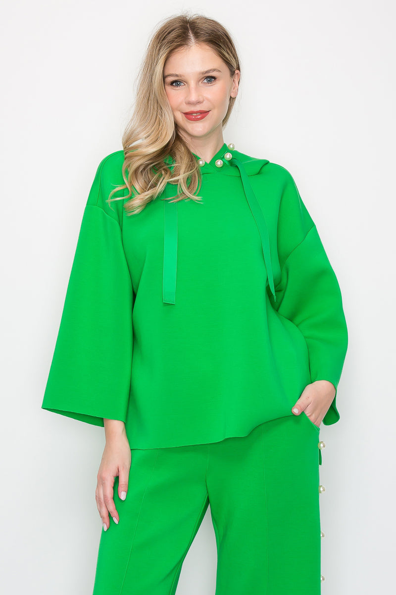 Francine Pearl Hoodie - 2 Colors XS Apple Green