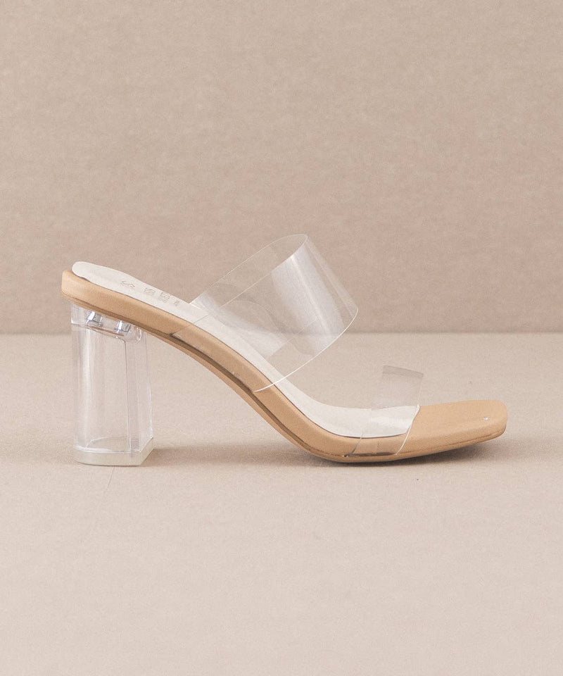 Emma Clear Invisible Block Heel