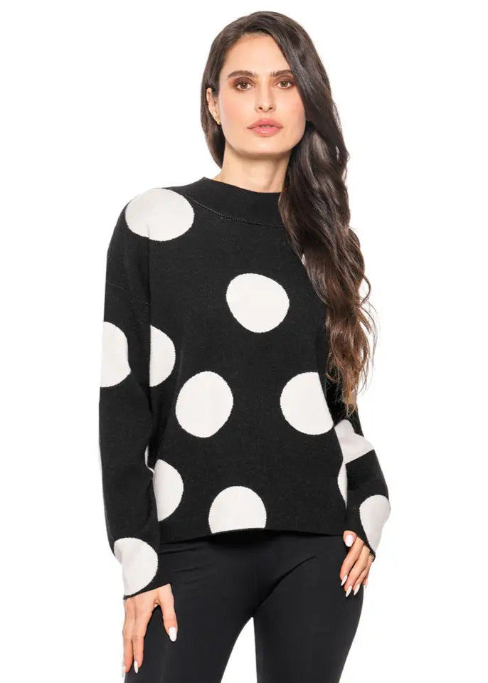 Dot Mock Sweater