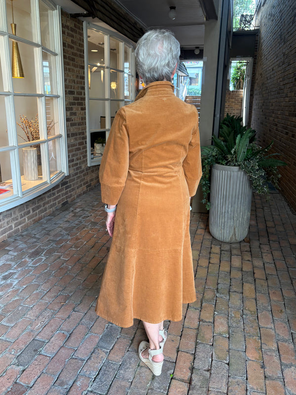 Beth Pinwale Cord Midi Dress