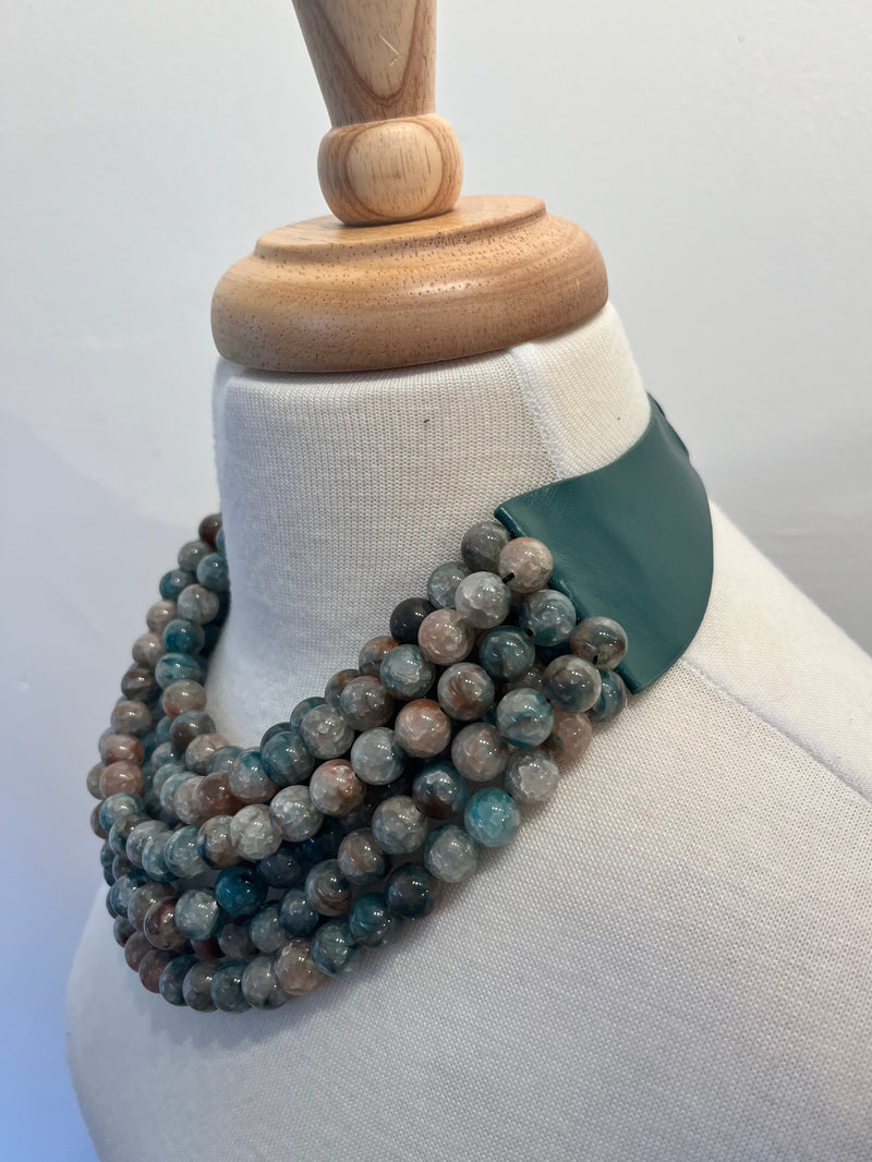 Chunky Beaded Layered Necklace