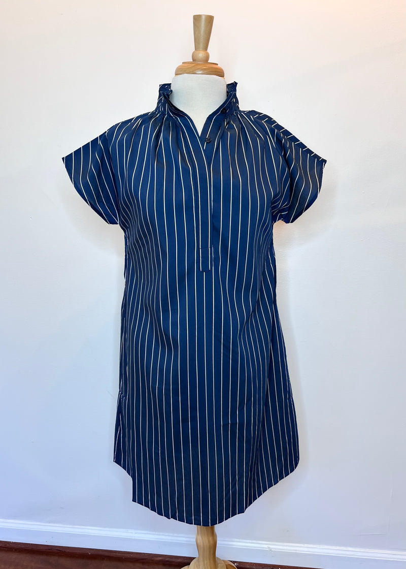 Emily Dress - Royal Stripe
