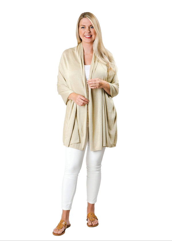 Ari Bamboo Metallic Shimmer Shawl
