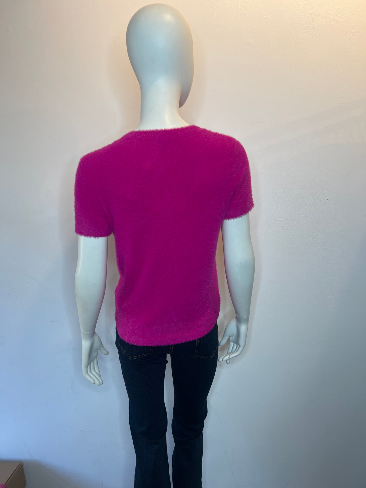 Warm and Fuzzy Short Sleeve Sweater