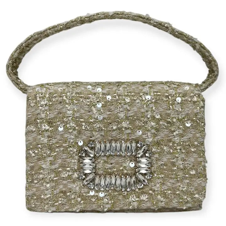 Sparkling Tweed Evening Clutch - 2 Colors