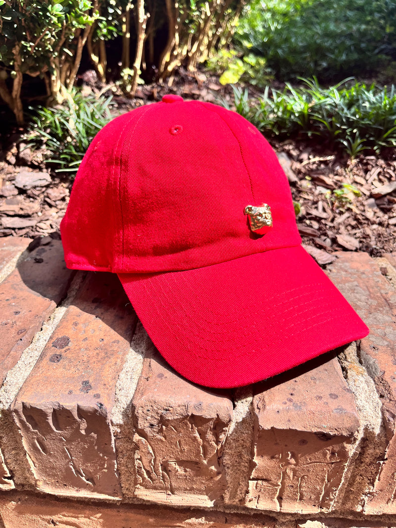 Red Bulldog Baseball Hat