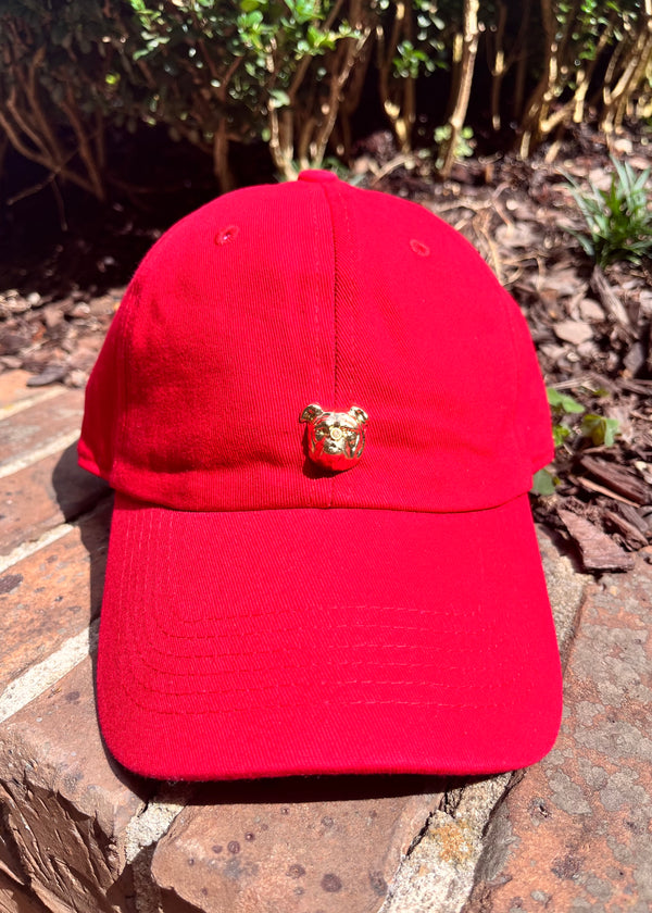 Red Bulldog Baseball Hat