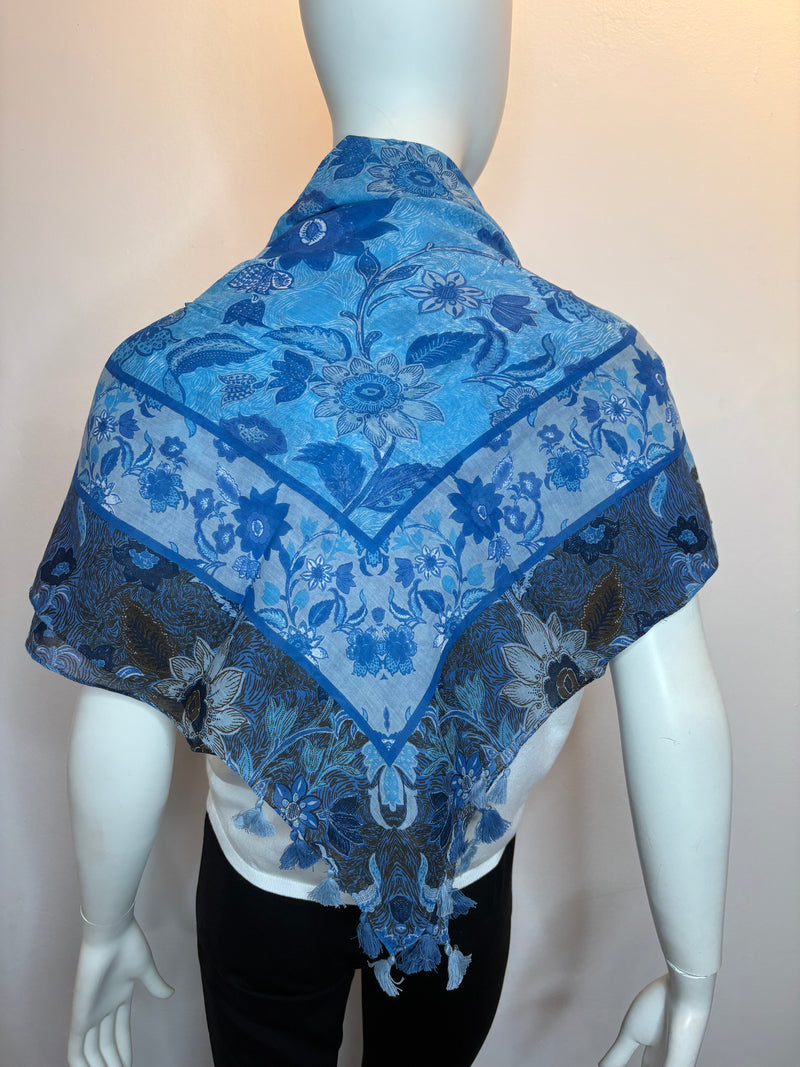 Balinese Flowers Cotton Scarf - 3 Colors