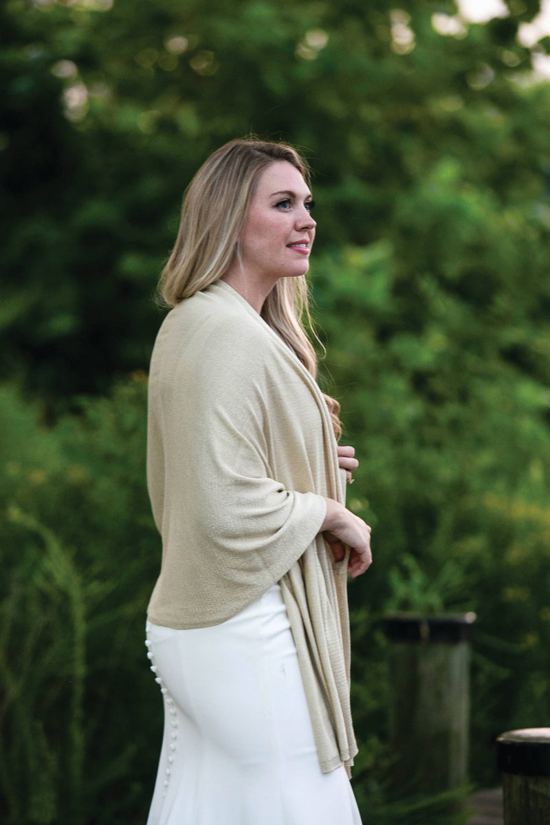 Ari Bamboo Metallic Shimmer Shawl