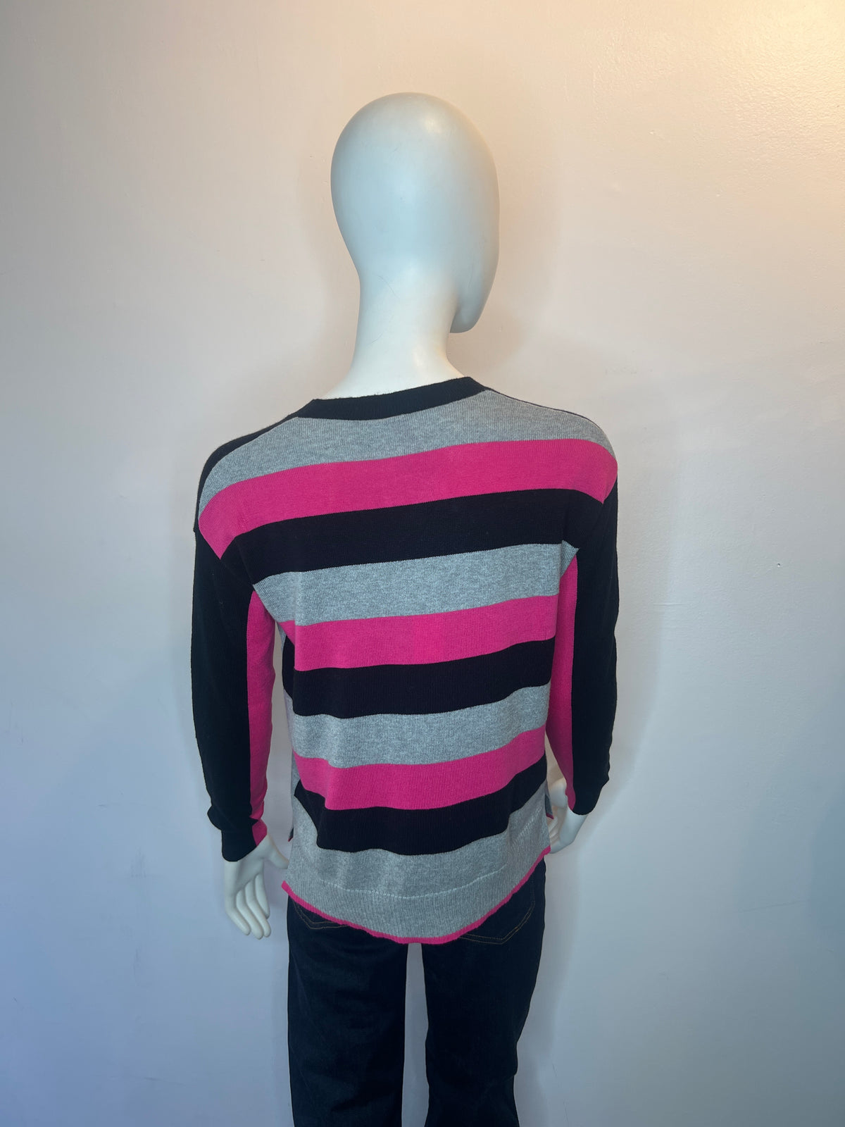 V-neck Stripe Sweater