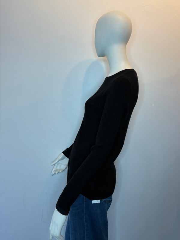Side Tie Crewneck Sweater