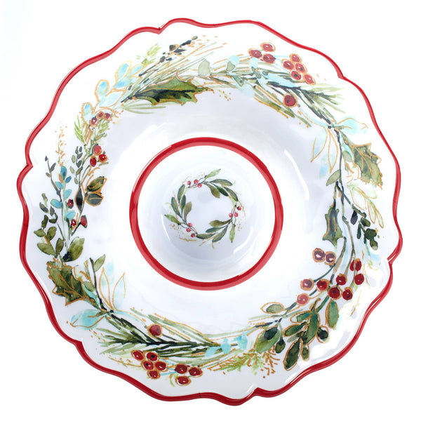 Christmas Gatherings Melamine Chip and Dip