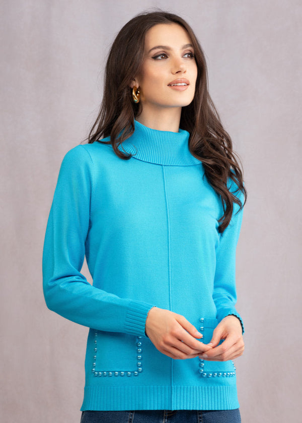 Pearlized Turtleneck