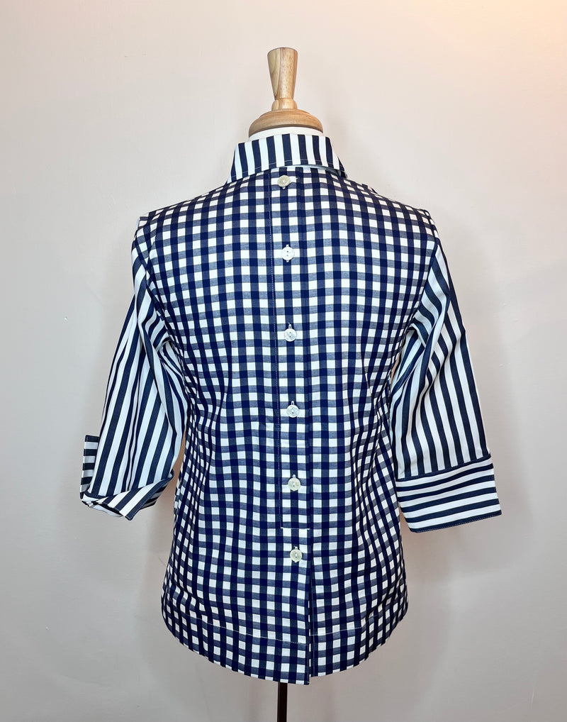 Stripe/Check Aileen Blouse