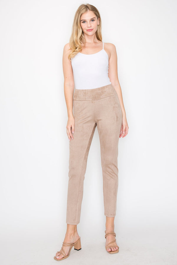 Annelise Stretch Suede Pant - 2 Colors