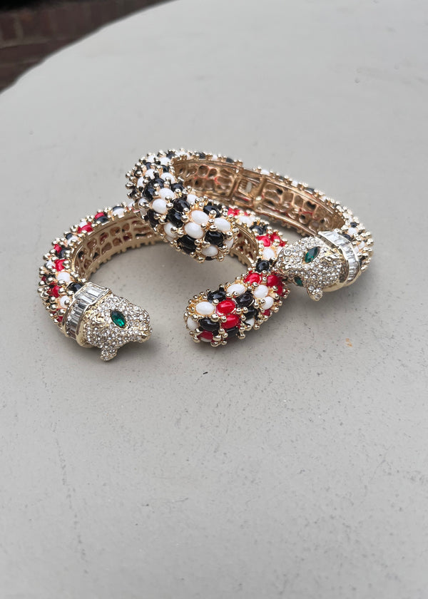 Jeweled Tiger Bracelet - 2 Colors