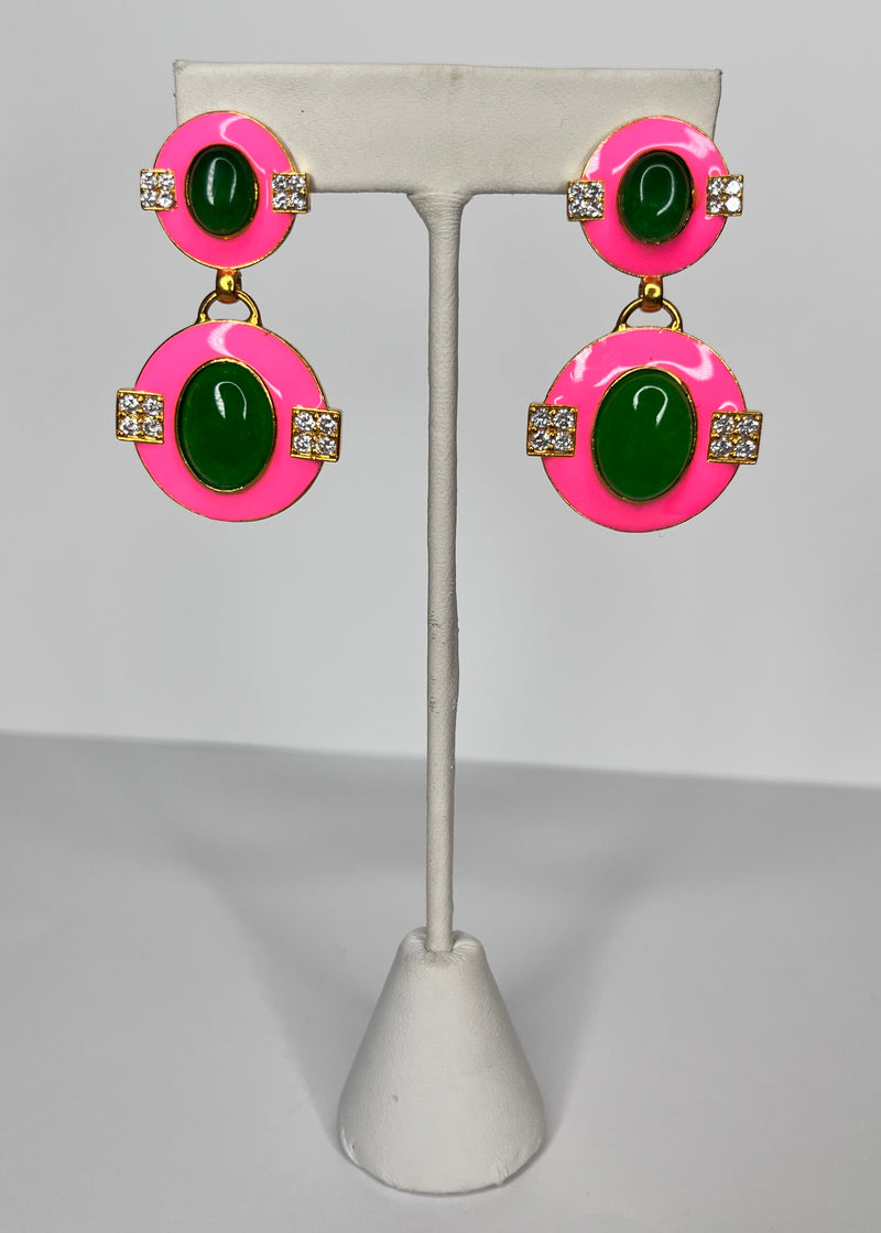 Enamel Earrings