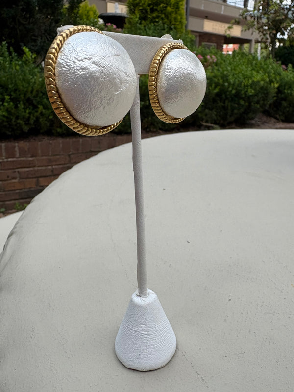 Pearl Clip Earrings