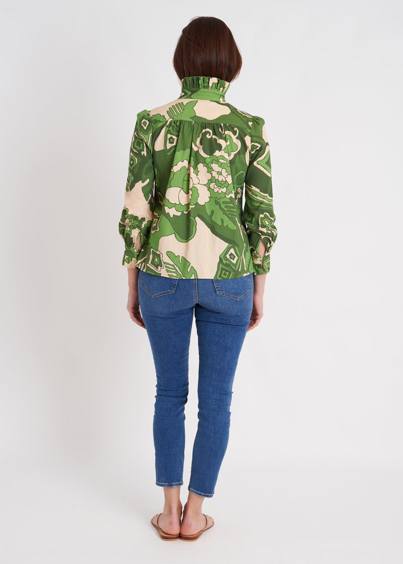 Aspen Blouse - Whirlwind Green