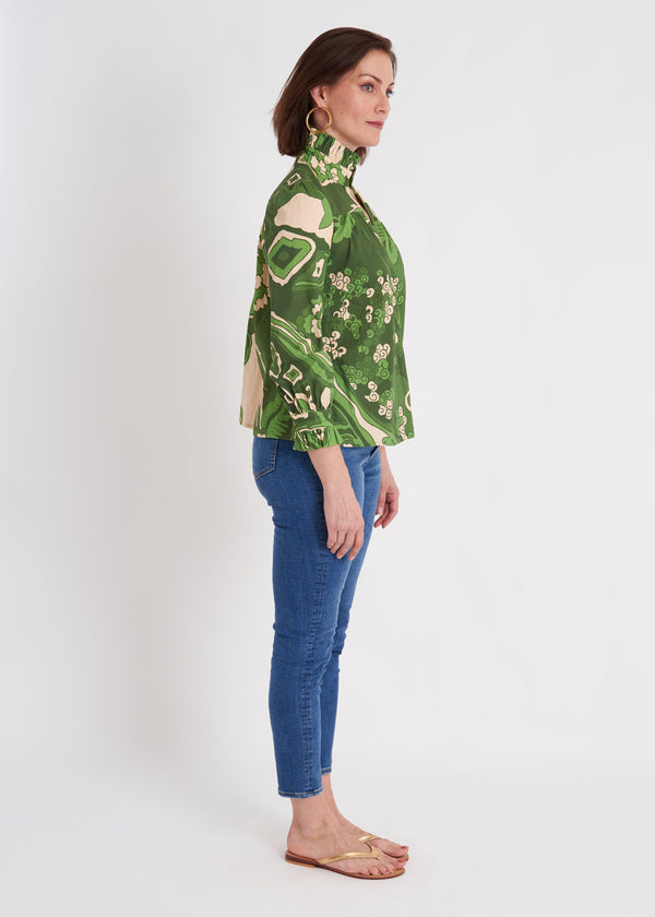 Aspen Blouse - Whirlwind Green