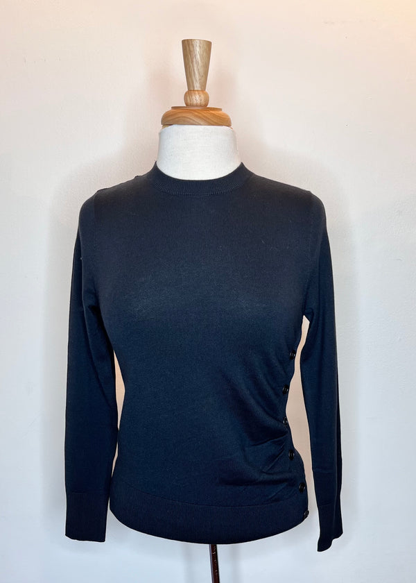 Side Button Sweater - 2 Colors
