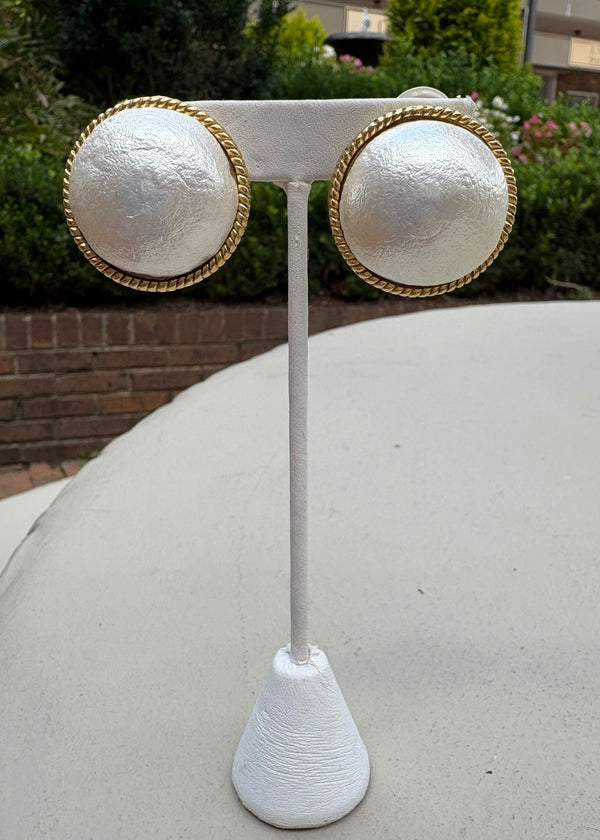 Pearl Clip Earrings