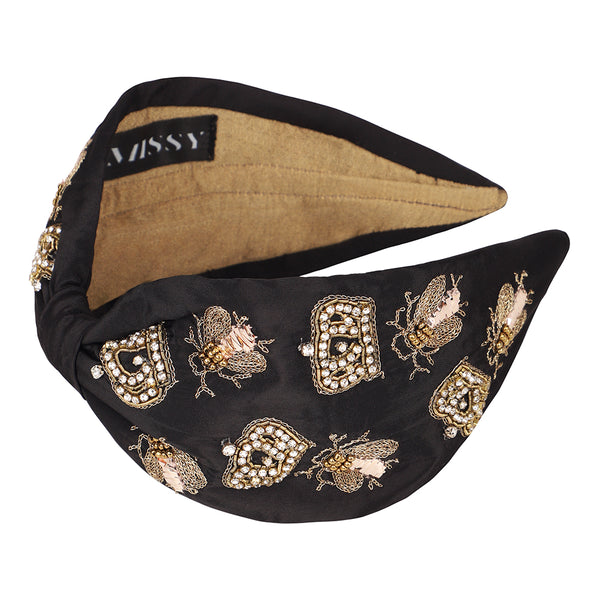 Black Embellished Headband