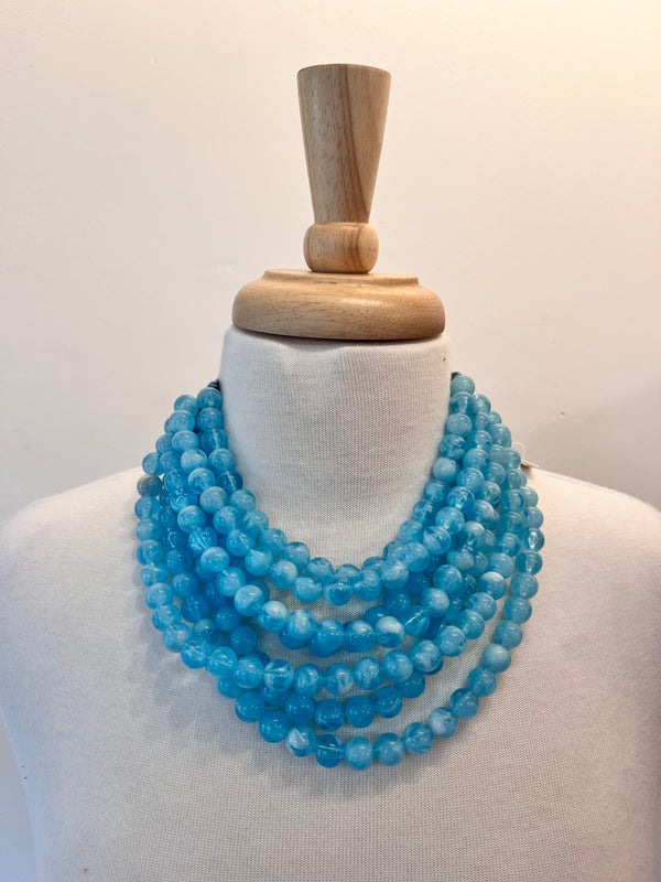 Chunky Beaded Layered Necklace