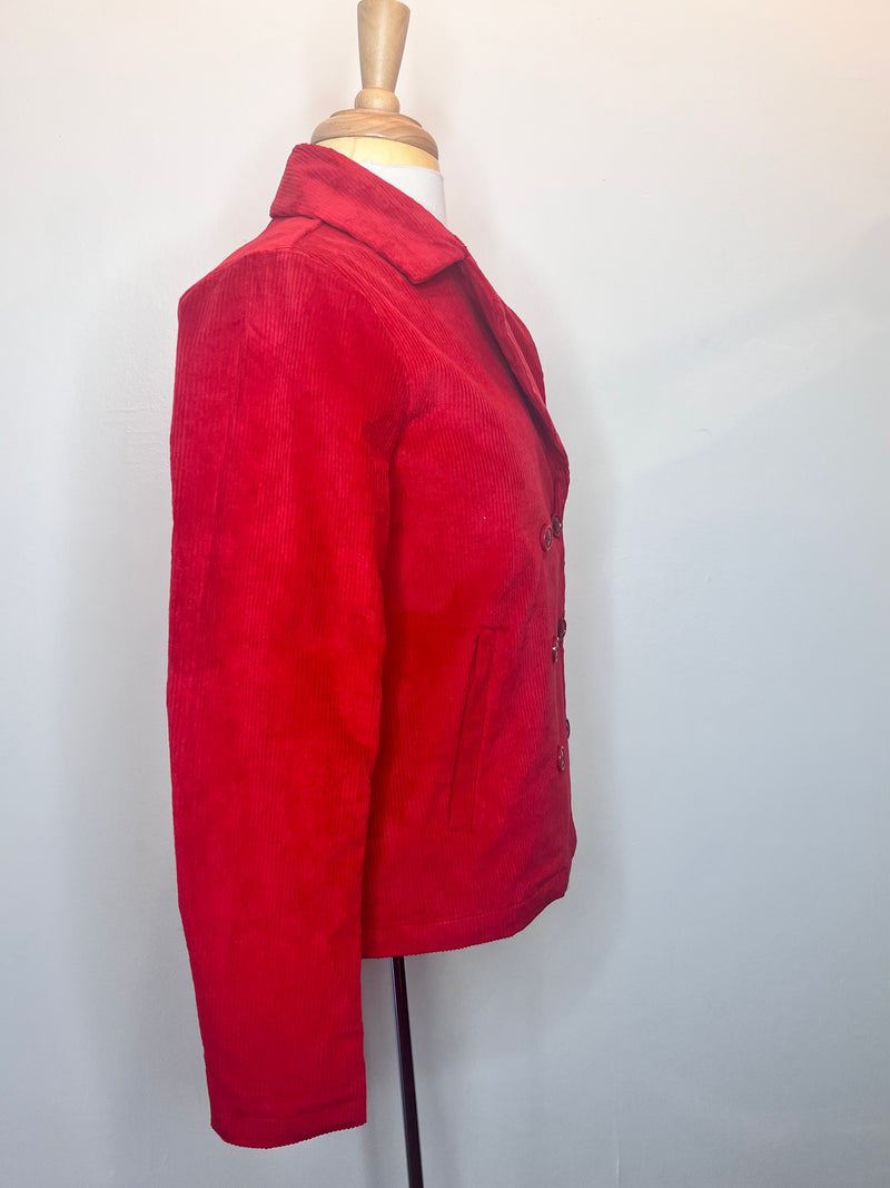 Double Breasted Corduroy Jacket