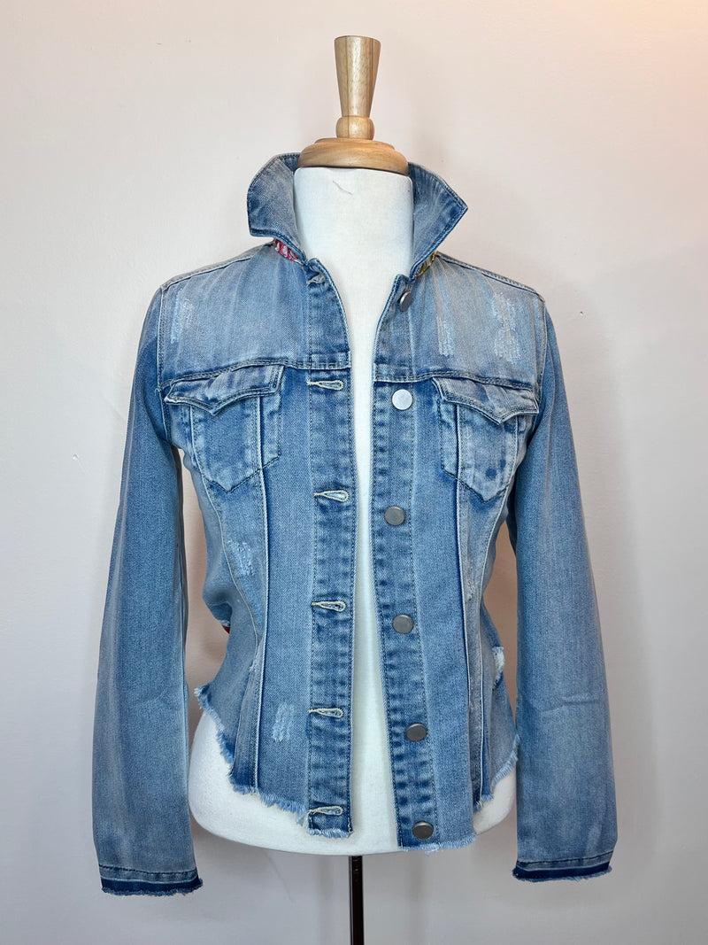 The Light Denim Jacket / White Eclectic Designer