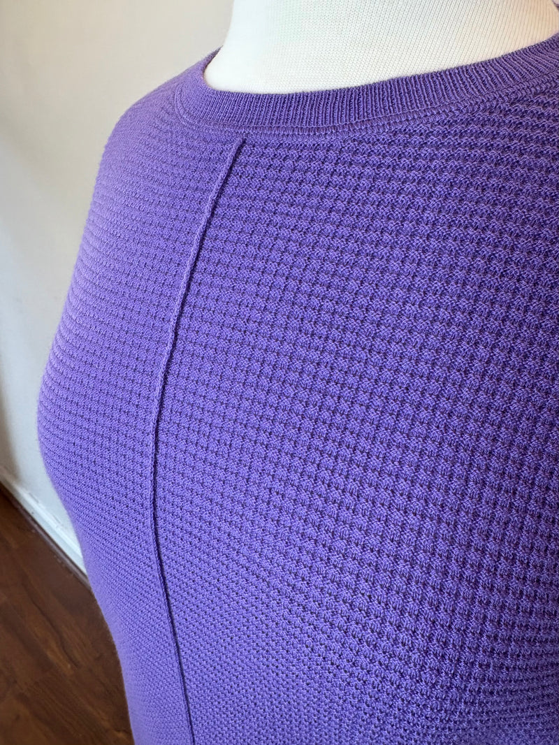 Waffle Stitch Drop Shoulder Top
