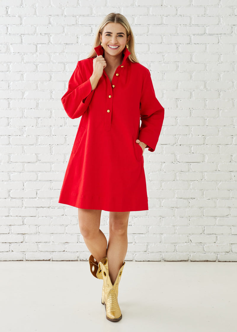 Chloe Dress - Cranberry