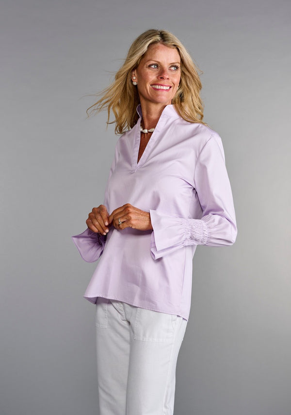 The Smocked Tunic in Lilac