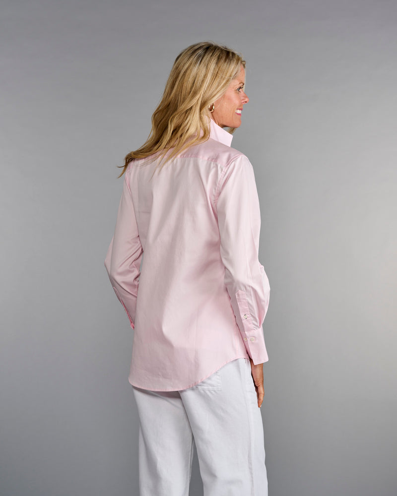 The League Blouse in Ballerina Pink