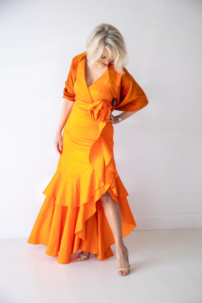 Orange Rose Gown