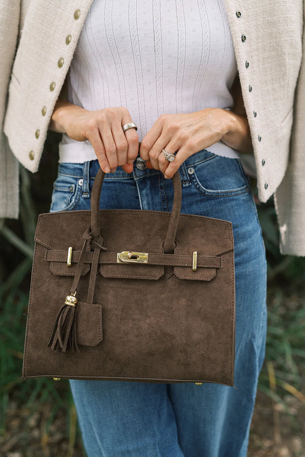 Margo Faux Suede Bag