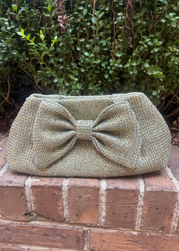 Green Bow Purse