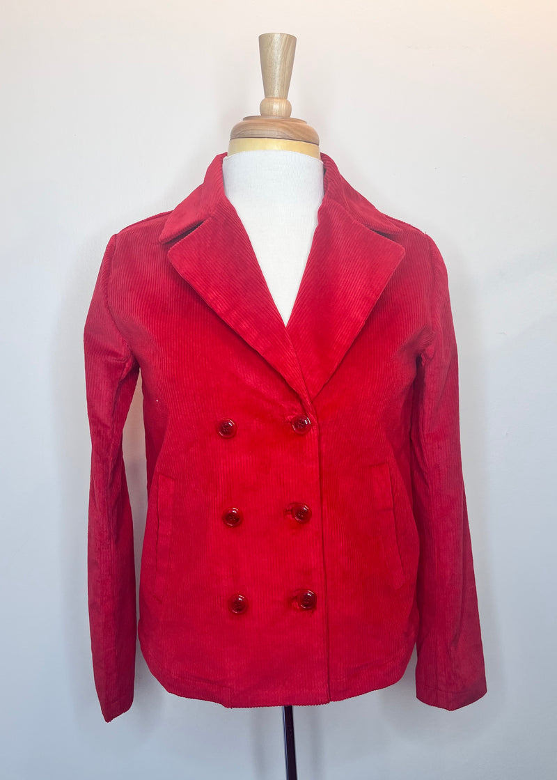 Double Breasted Corduroy Jacket