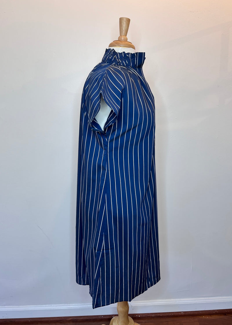 Emily Dress - Royal Stripe
