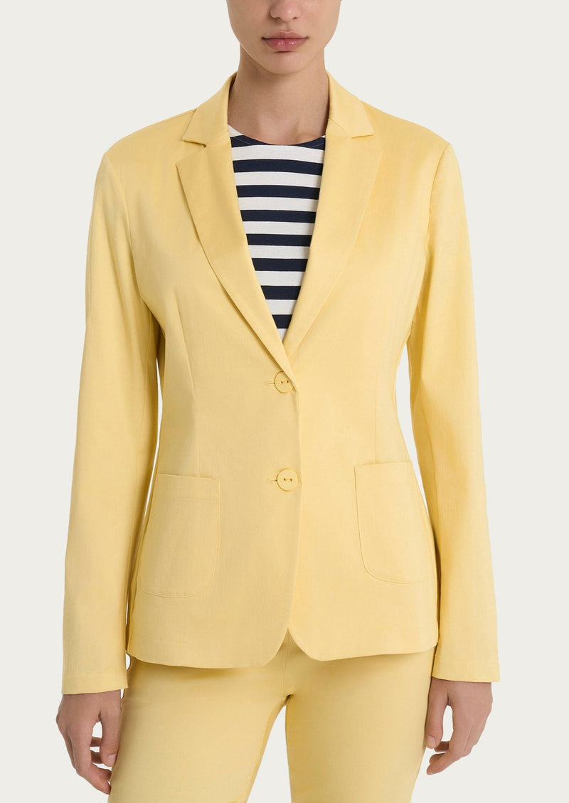 Two-button blazer in Satin Power