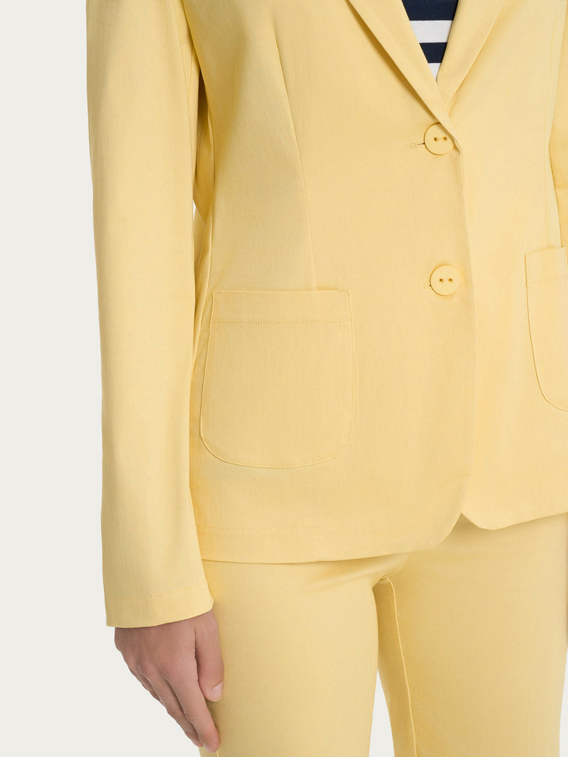 Two-button blazer in Satin Power