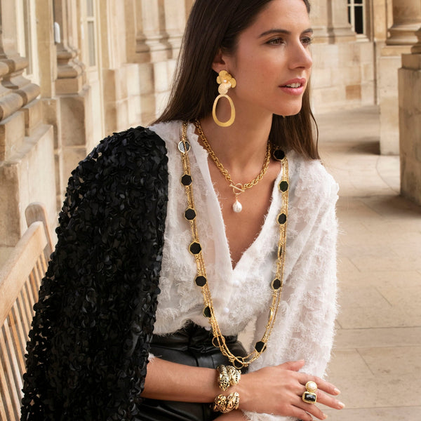 Pearl Flower Earrings