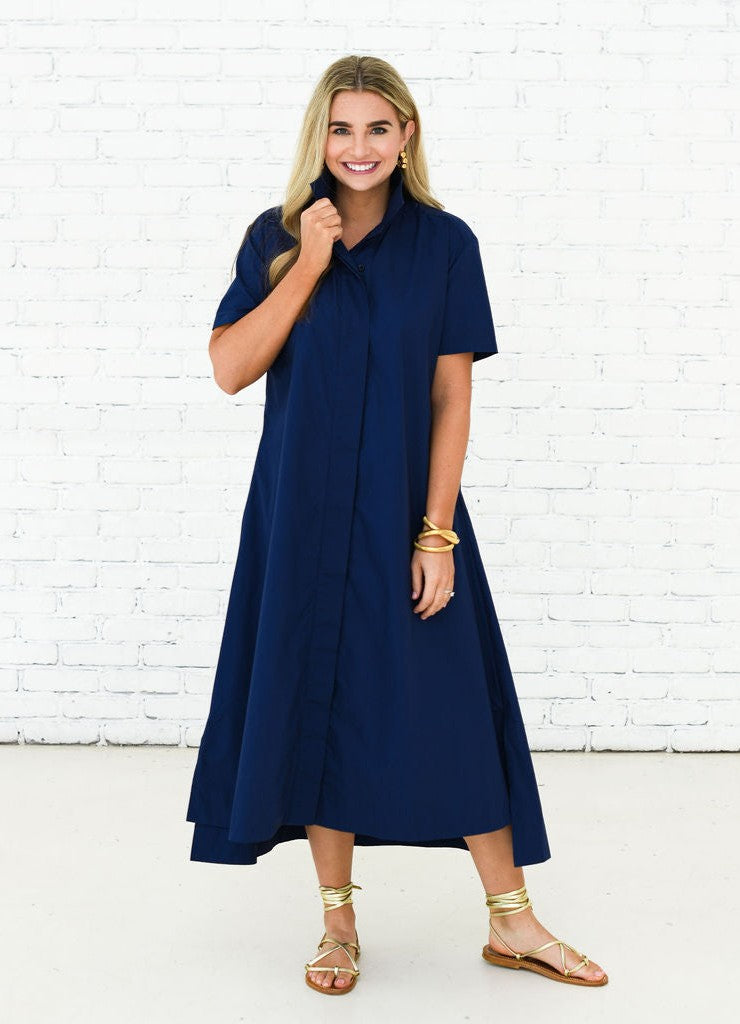 Millie Dress Long Navy