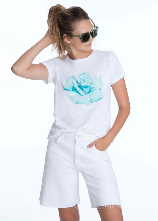 White Denim Shorts