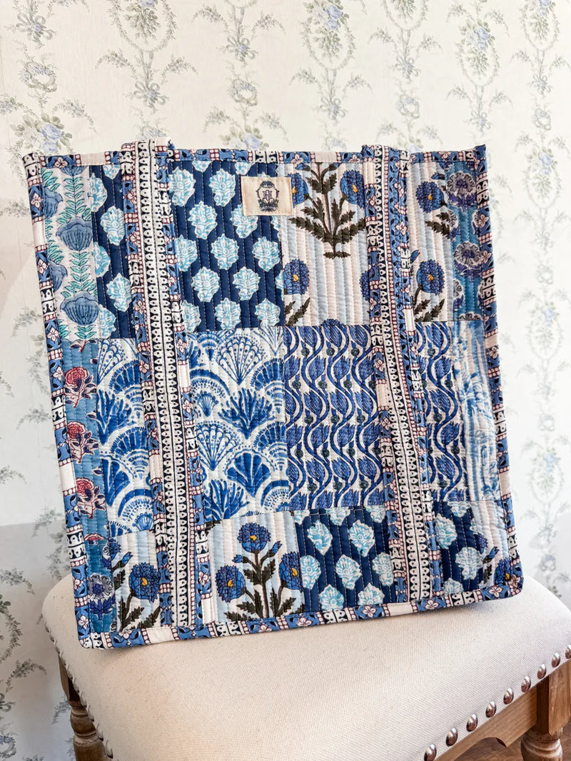 Blue City Regular Quilted Tote Bag