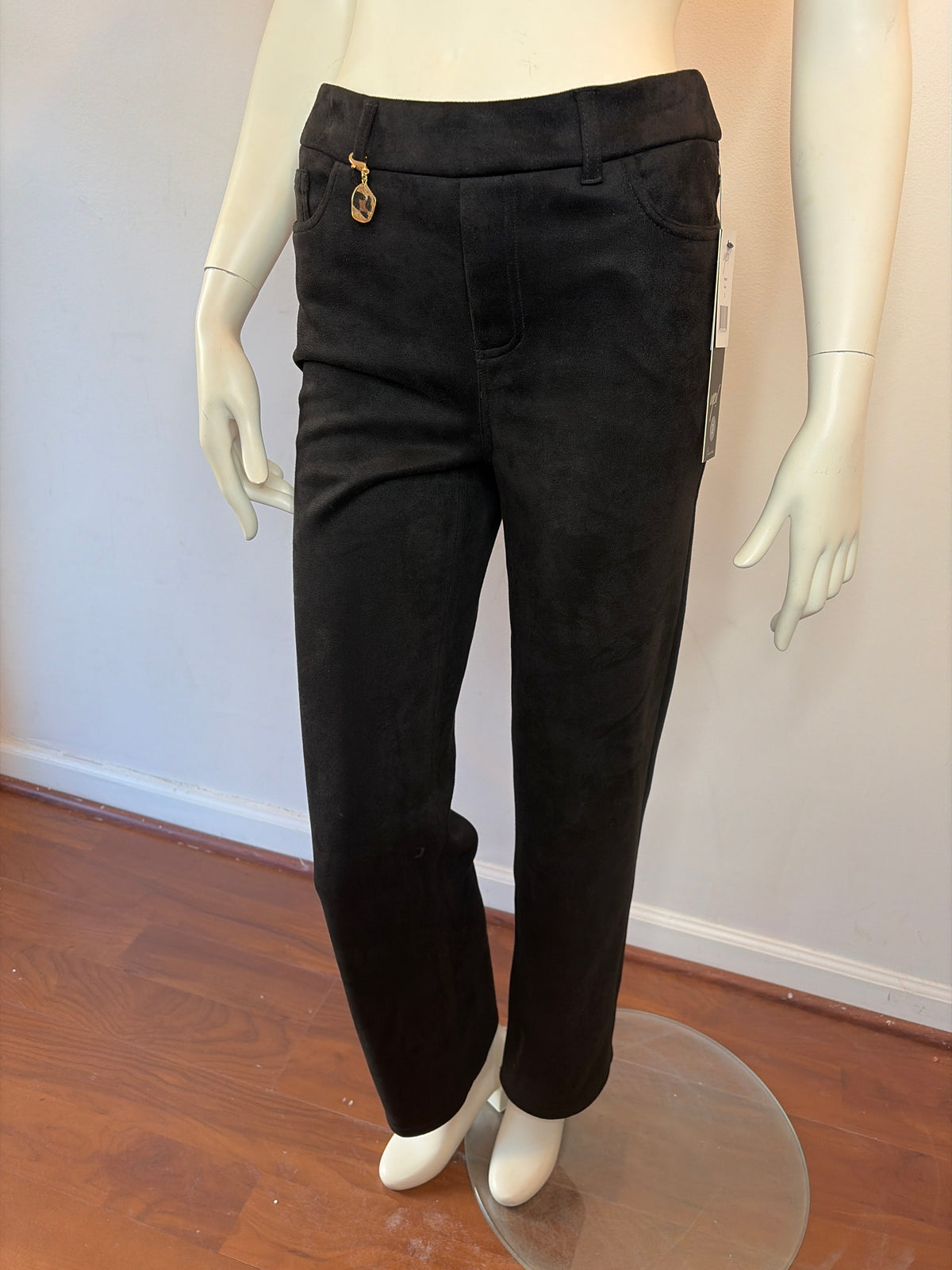 Straight Leg Pant with Hardware Detail