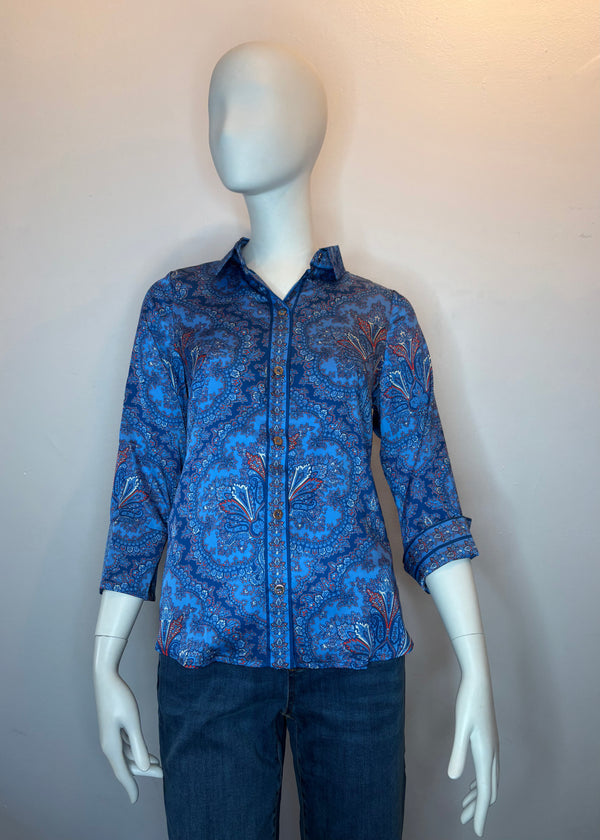 Boyfriend Shirt - Passion Paisley