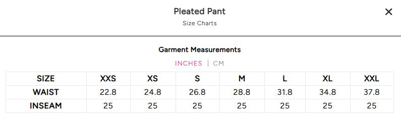 Pleated Pant - Black/Gold